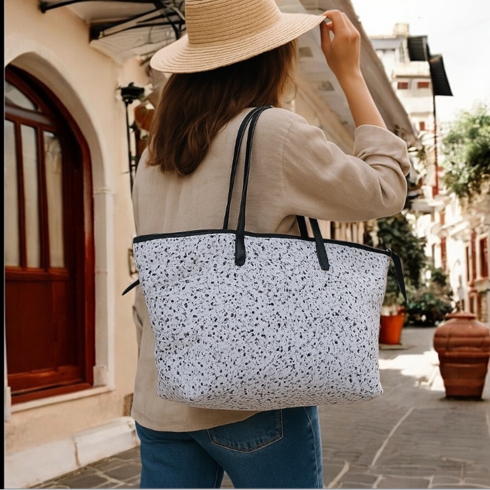 Naghedi Monochrome Speckled Tote